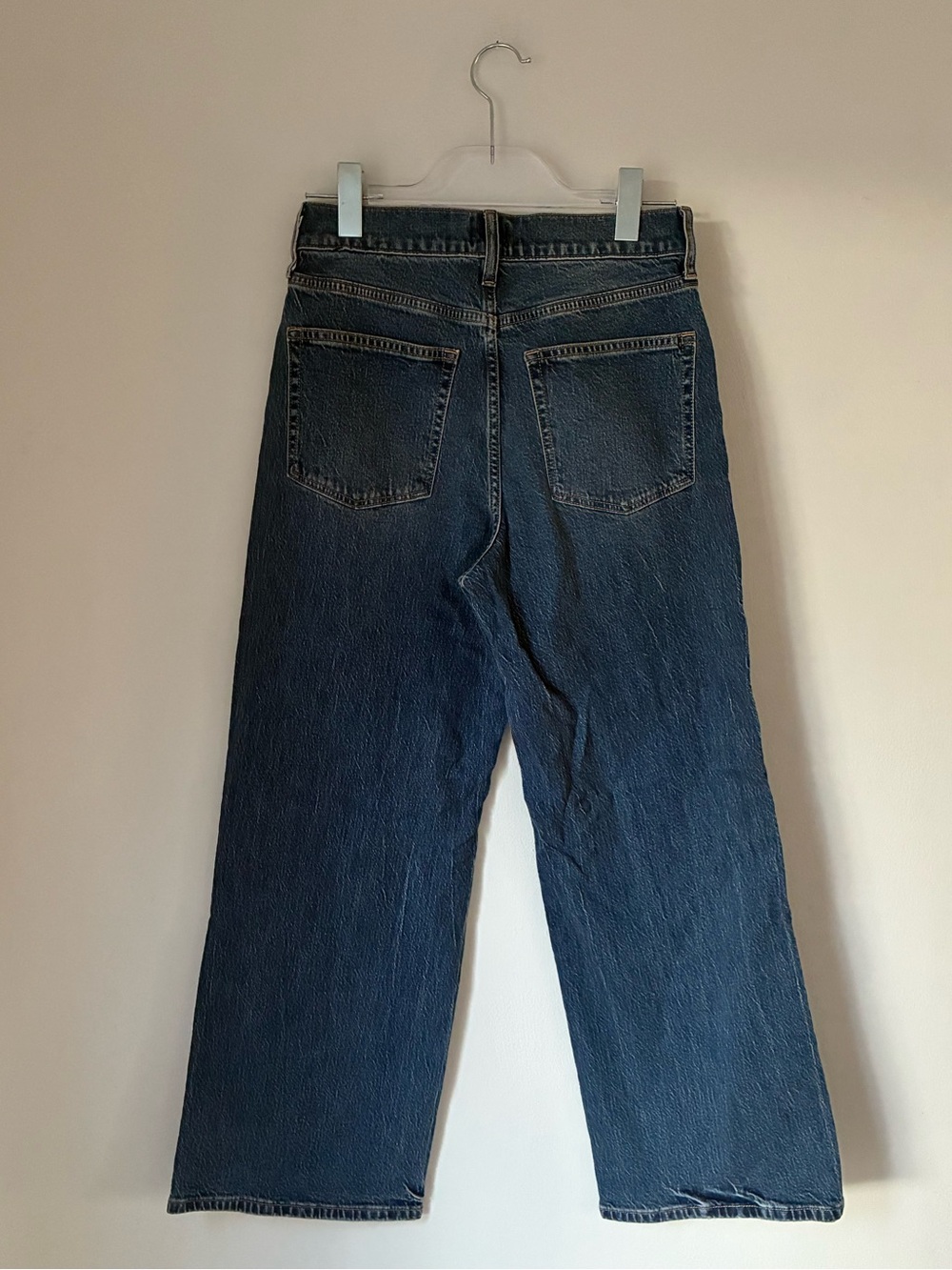 J. Crew Wide Leg Crop Jeans in Medium Wash - Picture 3 of 5